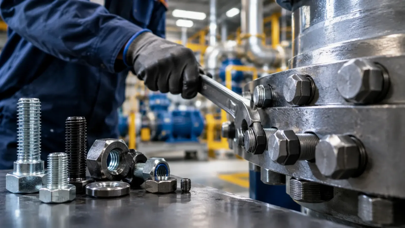 Elementos de fixação de alta performance para equipamentos industriais